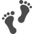 足跡のアイコン2